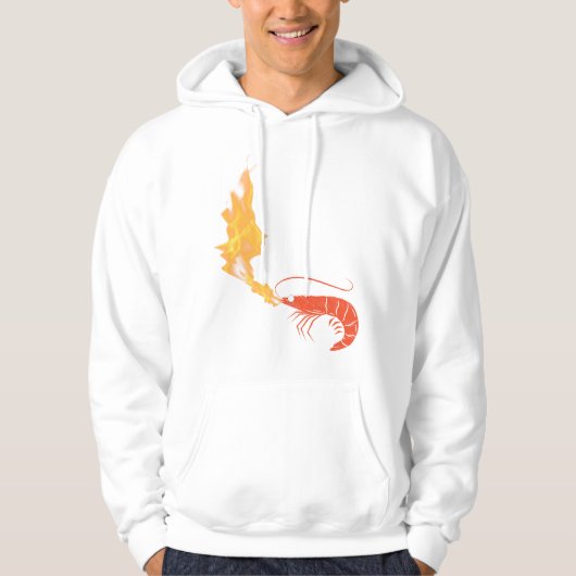 Veste À Capuche Crevettes en feu (Devant)