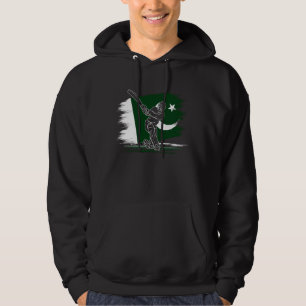 Veste À Capuche Cricket Pakistan Drapeau Cricket Sport Amateur de