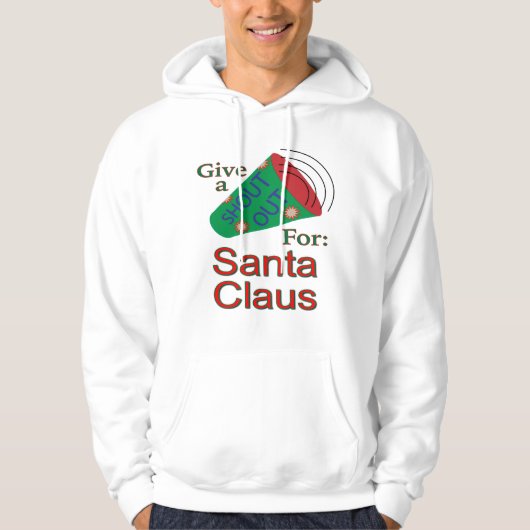 Veste À Capuche Criez pour le Père Noël (Devant)