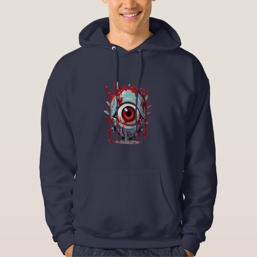 Veste À Capuche Crimson face à la terreur (Devant)