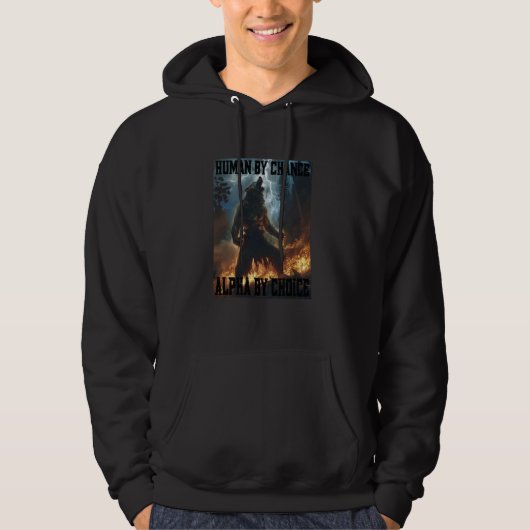 Veste À Capuche Cringy Howling Alpha Wolf Cringe mème drôle Cringe (Devant)