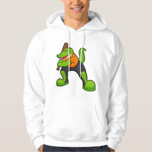 Veste À Capuche Crocodile au cricket avec batte de cricket
