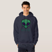 Veste À Capuche Croire la tête de l'Alien (Devant entier)