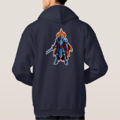 Veste À Capuche Croisé de la Flamme de Minuit (Dos)
