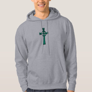Veste À Capuche Croix céleste métallique verte