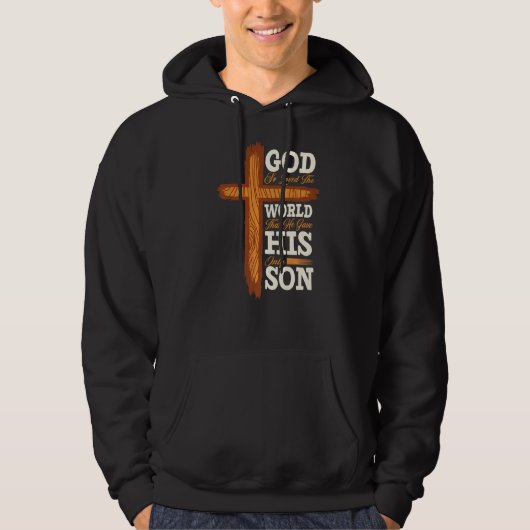 Veste À Capuche Croix chrétienne Bible Verse Écriture Foi (Devant)