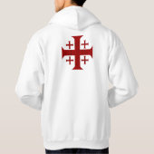 Veste À Capuche Croix de Jérusalem, affligée (Dos)