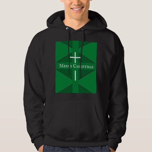 Veste À Capuche Croix de voeux de Noël (Devant)