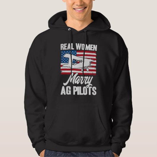 Veste À Capuche Crop Duster American Flag Real Women Marry AG Pilo (Devant)