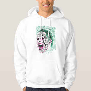 Veste À Capuche Croquis riant de tête de joker du peloton de