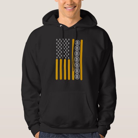 Veste À Capuche Crypto Bitcoin Cryptomonnaie Blockchain Hodl Drape (Devant)