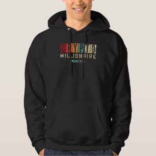 Veste À Capuche Crypto Millionaire Chargement Vintage Bitcoin EThe