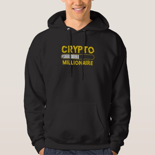 Veste À Capuche Crypto Millionaire Loading Bitcoin Ethereum (Devant)