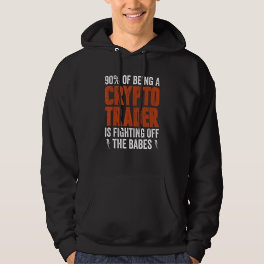 Veste À Capuche Crypto Trader Et Combattre Les Bébés (Devant)