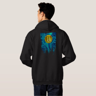 Veste À Capuche Cryptomonnaie Bitcoin & Chip