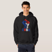 Veste À Capuche Cuba soutient le peuple cubain (Devant entier)