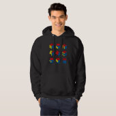 Veste À Capuche Cube de casse-tête de vitesse (Devant entier)