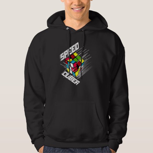 Veste À Capuche Cube de puzzle compétitif Speed Cuber Hobby 80's V (Devant)