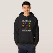 Veste À Capuche Cubing Legend Speedcubing Speedsolving Cuber (Devant entier)