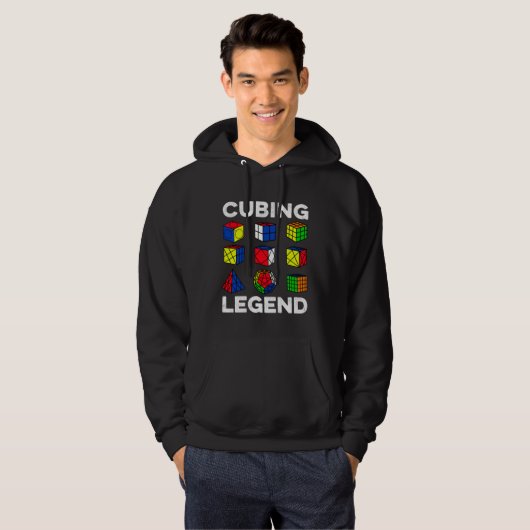 Veste À Capuche Cubing Legend Speedcubing Speedsolving Cuber (Devant entier)