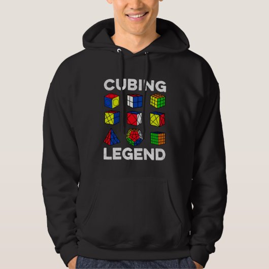 Veste À Capuche Cubing Legend Speedcubing Speedsolving Cuber (Devant)