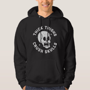 Veste À Capuche Cuisses Épaisses Écrasent les Crânes - Wo Drôle de