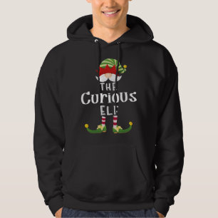 Veste À Capuche Curieux Elfe Noël Funny Pajama Party