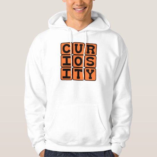 Veste À Capuche Curiosité, ce qui a tué le chat (Devant)