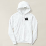 Veste À Capuche Curious Black Cat Cute Minimal Cat Design<br><div class="desc">A cute minimalist black cat with curious wide eyes peeking up. This playful cat design is perfect for cat lovers who enjoy simple, funny, and expressive animal art. The clean silhouette and adorable eyes give this design a charming personality while keeping it modern and versatile. Perfect for everyday wear, casual...</div>