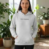 Veste À Capuche Custom Botanical Semicolon Green Mental Health