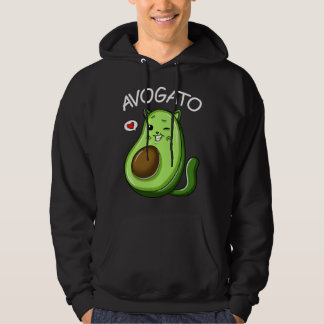 Veste À Capuche Cute Avogato Teens Graphic Avocado Cat Womens Men