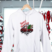 Veste À Capuche Cute Buffalo Plaid Tartan moderne Arbre de Noël