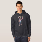 Veste À Capuche Cute Cartoon Skeleton Selfie - Full Body Trendy (Devant entier)