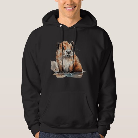 Veste À Capuche Cute castor (Devant)