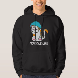 Veste À Capuche Cute Cat Bowl nouilles Head Noodle Life Kitten Kit