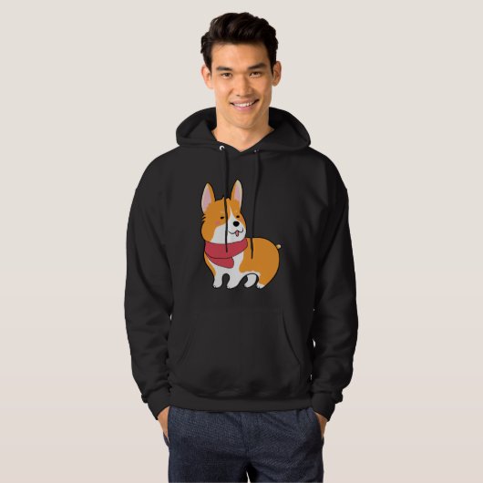 Veste À Capuche Cute Corgi 527 (Devant entier)