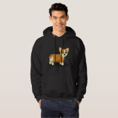 Veste À Capuche Cute Corgi Butt (Devant entier)