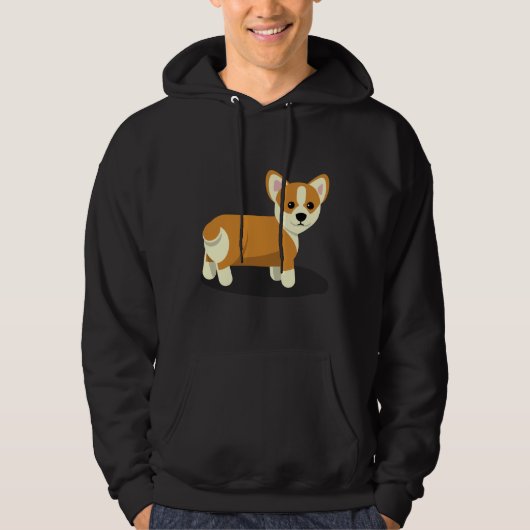 Veste À Capuche Cute Corgi Butt (Devant)