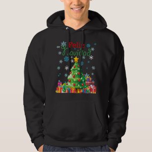 Veste À Capuche Cute Feliz Navidad Christmas Tree espagnol mexicai