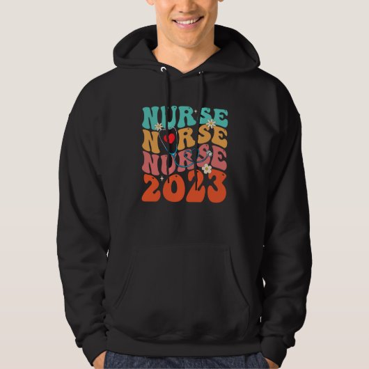 Veste À Capuche Cute Groovy Stethoscope Nurse Life Nursing Nurse W (Devant)