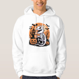 Veste À Capuche Cute Halloween Dragon Squelette avec café