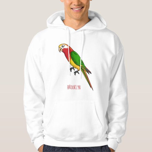 Veste À Capuche Cute happy parrot (Devant)