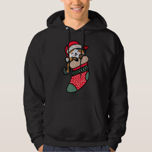 Veste À Capuche Cute Kawaii Calico Chat Dans Le Choc De Noël