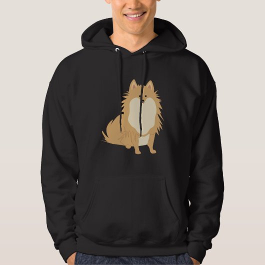 Veste À Capuche Cute Pomeranian 8 (Devant)