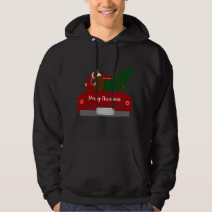 Veste À Capuche Cute Red Boston Terrier - Noël rétro