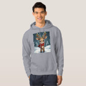 Veste À Capuche Cute reindeer christmas cozy winter wear for  (Devant entier)