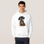 Veste À Capuche Cute Rottweiler - Cadeaux pour les propriétaires d (Devant entier)