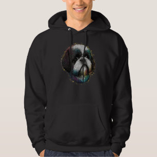 Veste À Capuche Cute Shih Tzu Lover Art coloré Hommes Femmes Chien