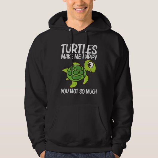 Veste À Capuche Cute Turtle For Men Women Sea Turtle Reptile Anima (Devant)