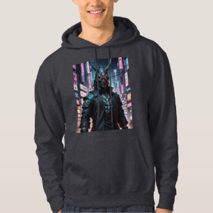 Veste À Capuche Cyberpunk Demon Samurai